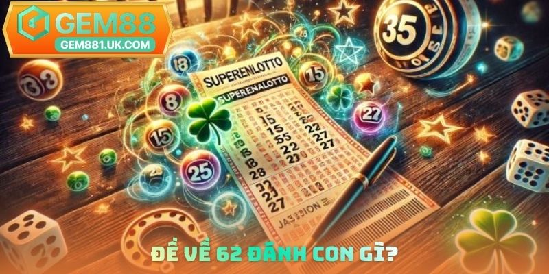 Đề về 62 đánh con gì