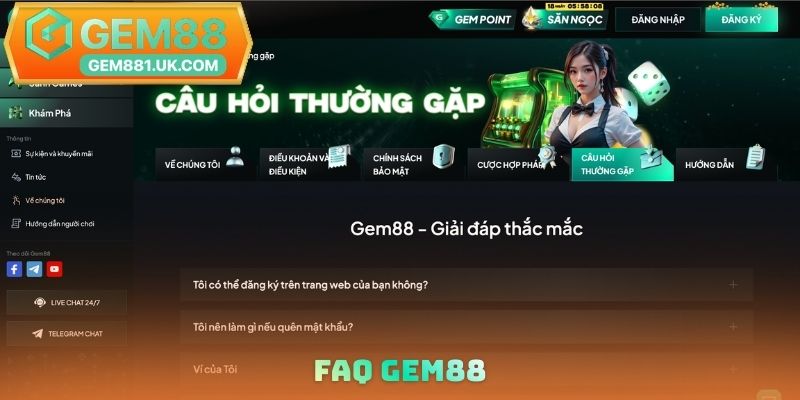 FAQ Gem88