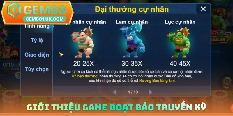Giới thiệu game Đoạt Bảo Truyền Kỳ