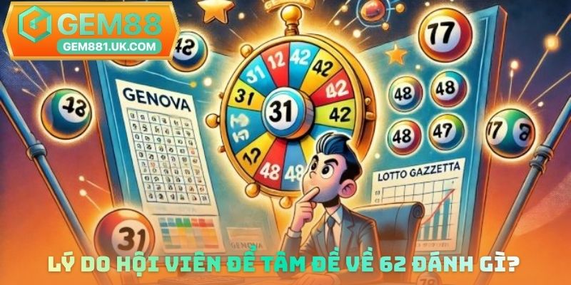 Lý do hội viên để tâm đề về 62 đánh gì?