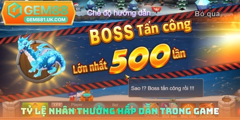 Tỷ lệ nhận thưởng hấp dẫn trong game